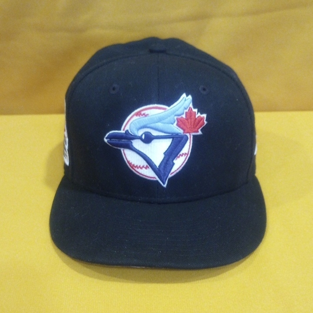 Black Baseball Cap with Blue Jay Logo